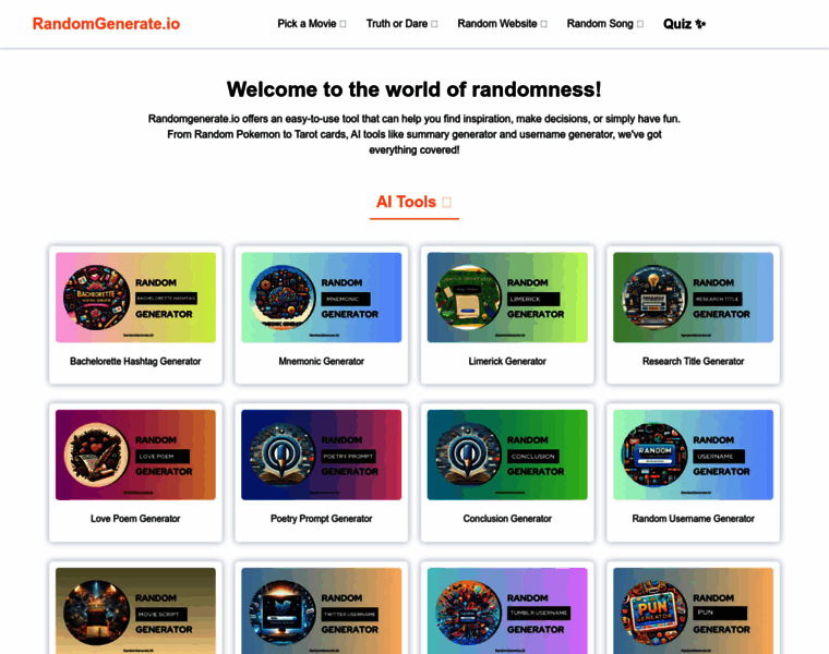 Randomgenerate.io thumbnail