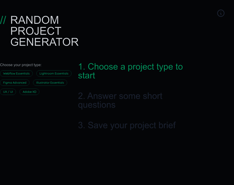 Randomprojectgenerator.com thumbnail