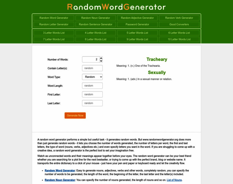 Randomwordgenerator.org thumbnail