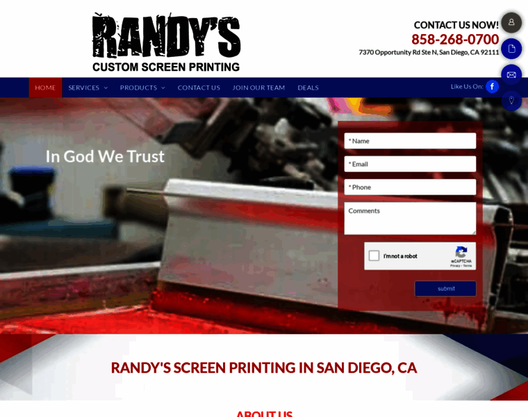 Randysscreenprinting.com thumbnail