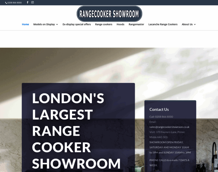 Rangecookershowroom.co.uk thumbnail