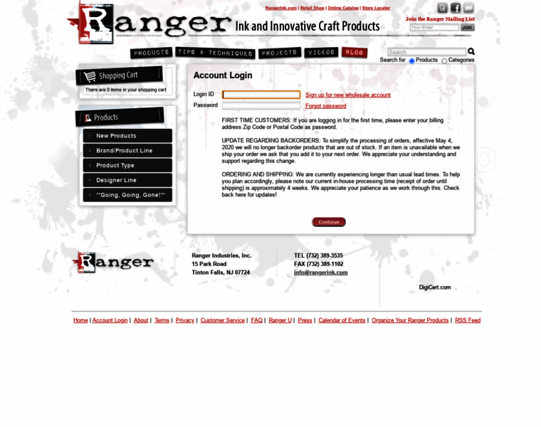 Rangerinkwholesale.com thumbnail