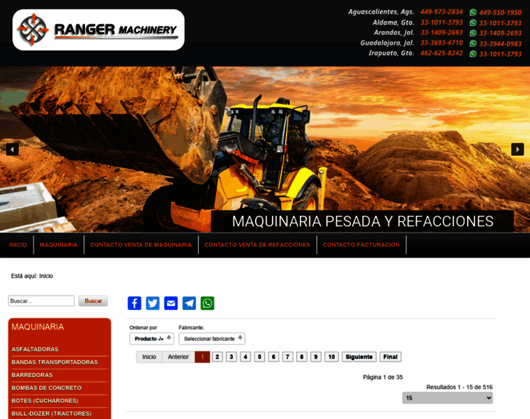 Rangermachinery.com.mx thumbnail