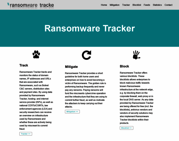 Ransomwaretracker.abuse.ch thumbnail