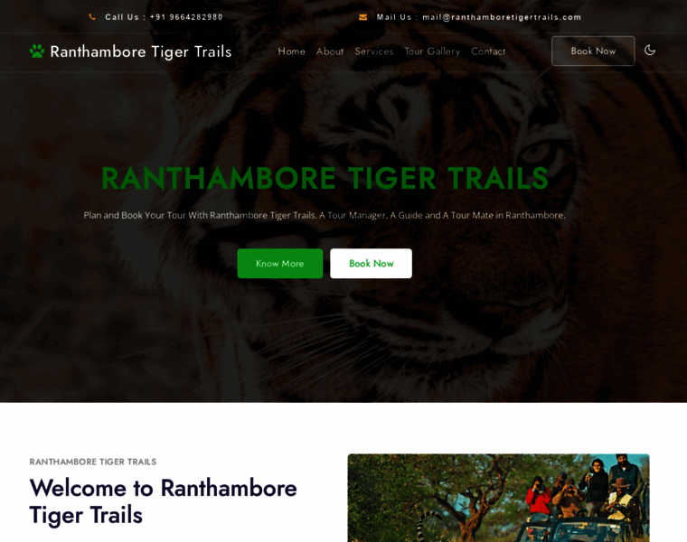 Ranthamboretigertrails.com thumbnail