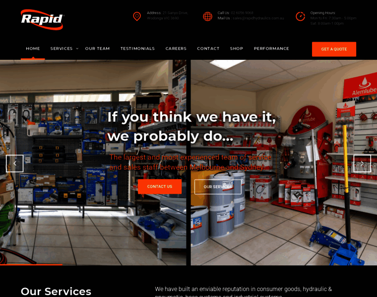 Rapidhydraulics.com.au thumbnail