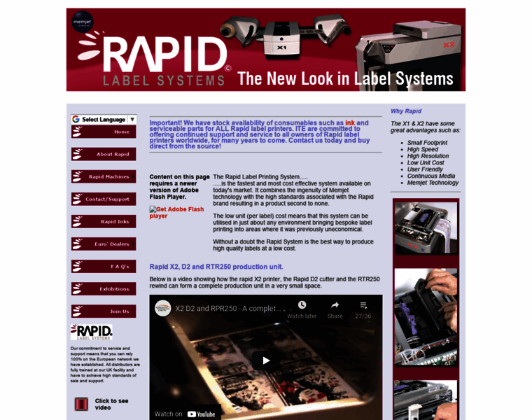 Rapidlabelsystemseurope.com thumbnail