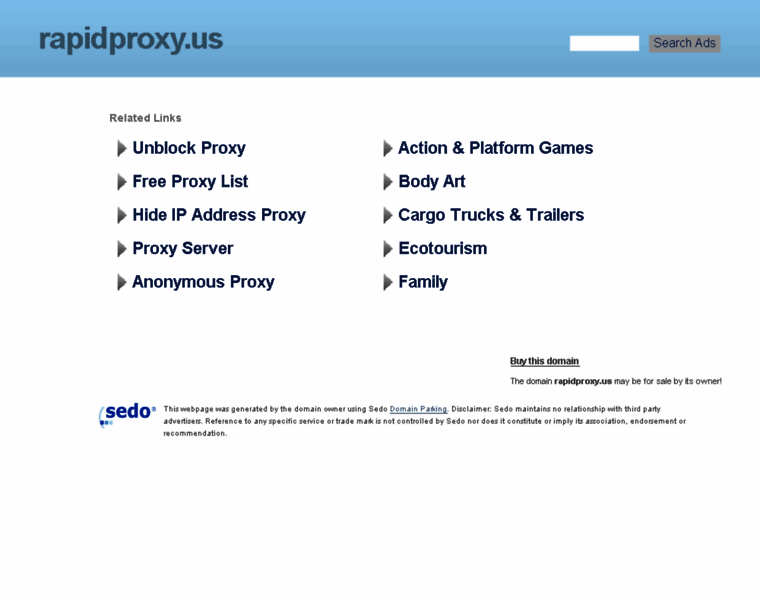 Rapidproxy.us thumbnail