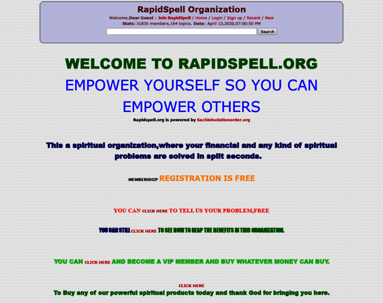 Rapidspell.org thumbnail