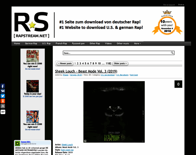 Rapstream.net thumbnail Rapstream.net thumbnail