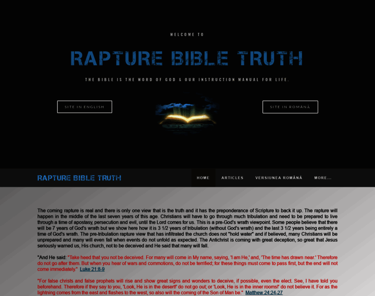 Rapturebibletruth.com thumbnail