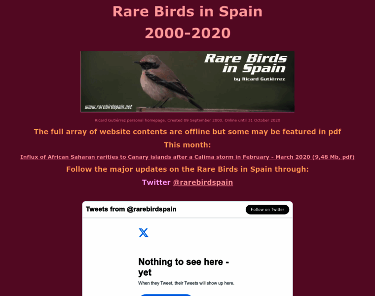 Rarebirdspain.net thumbnail