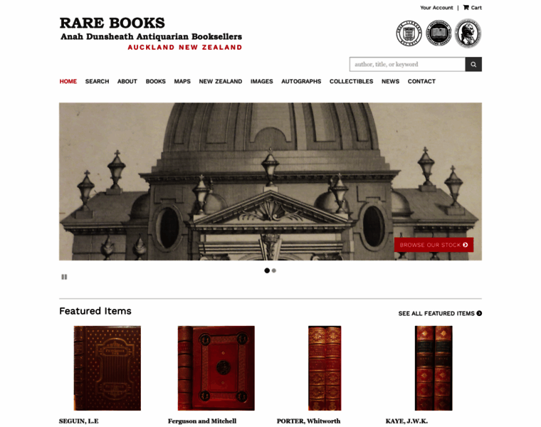 Rarebooks.co.nz thumbnail