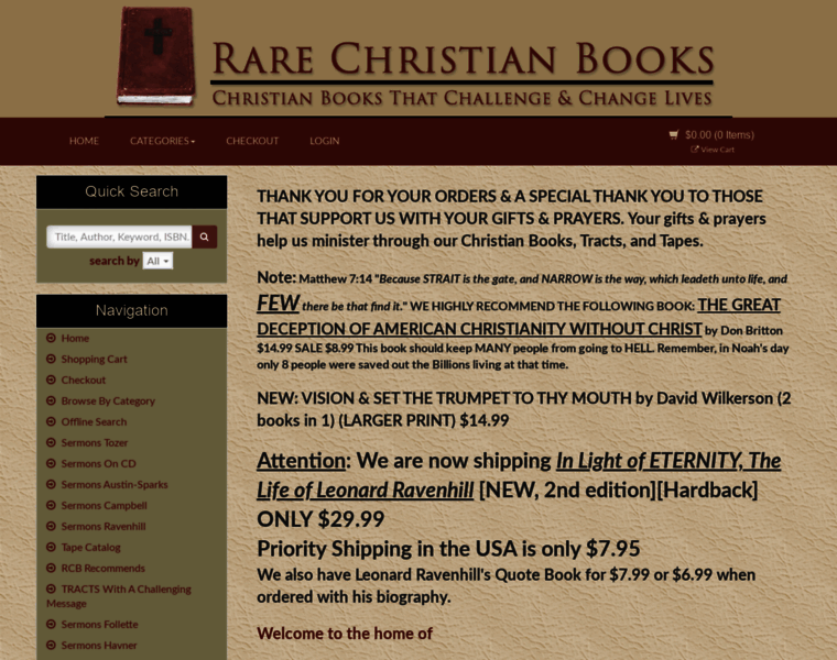 Rarechristianbooks.com thumbnail