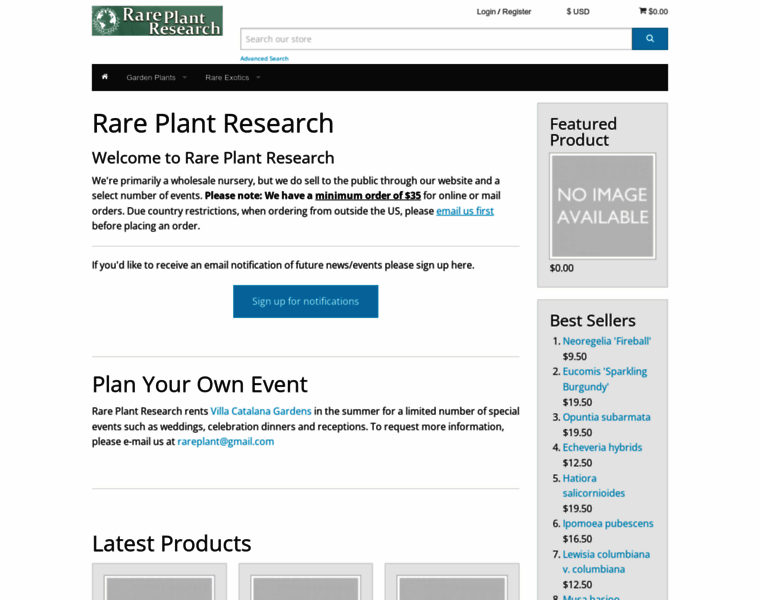 Rareplantresearch.com thumbnail