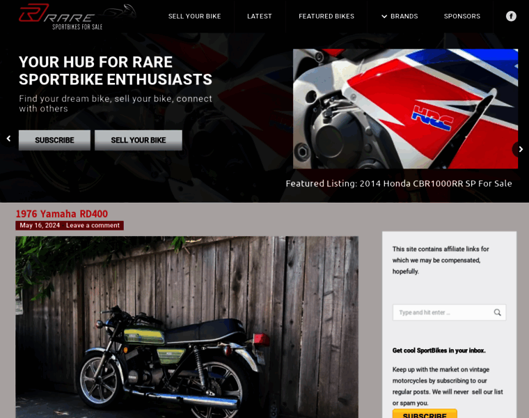 Raresportbikesforsale.com thumbnail