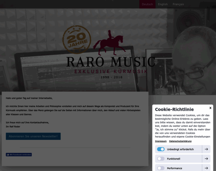 Raro-music.de thumbnail