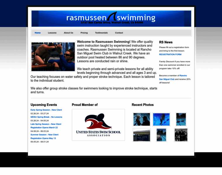 Rasmussenswimming.com thumbnail