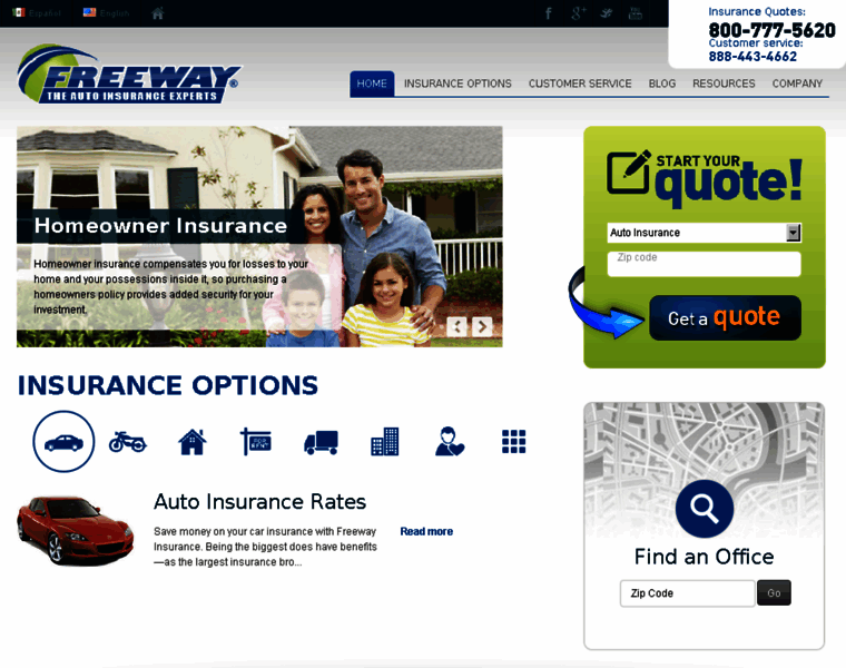 Rater.freewayinsurance.com thumbnail