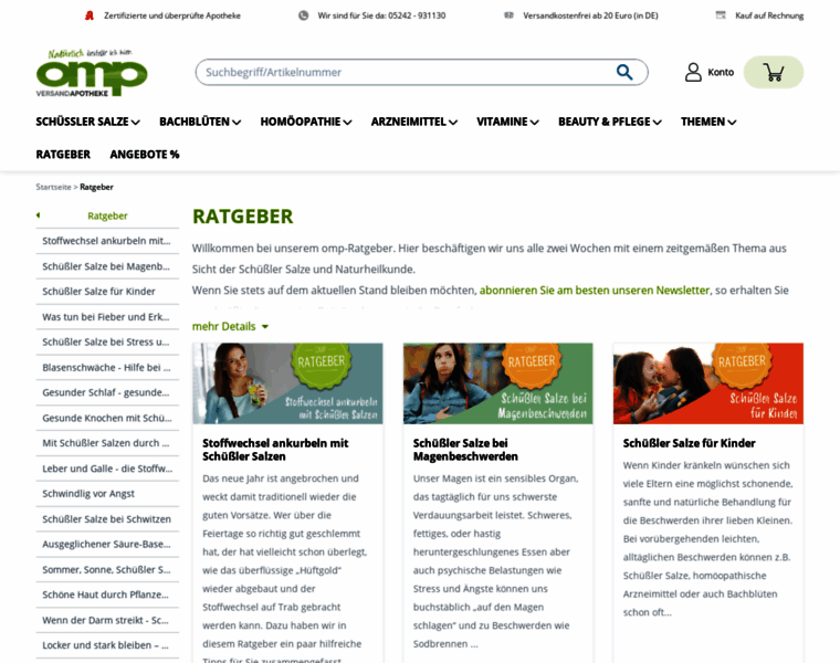 Ratgeber.omp-apotheke.de thumbnail