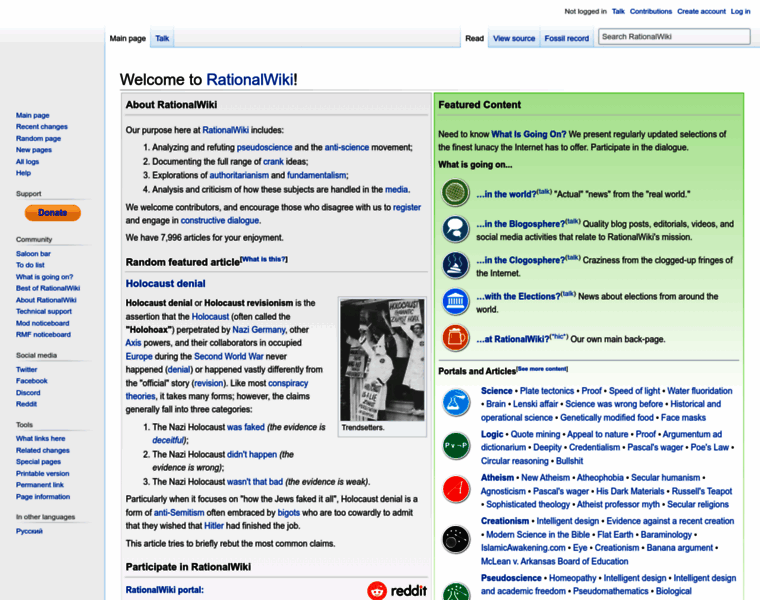 Rationalwiki.com thumbnail
