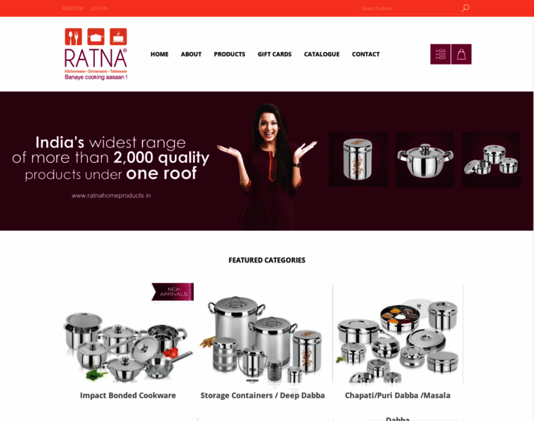 Ratnahomeproducts.in thumbnail