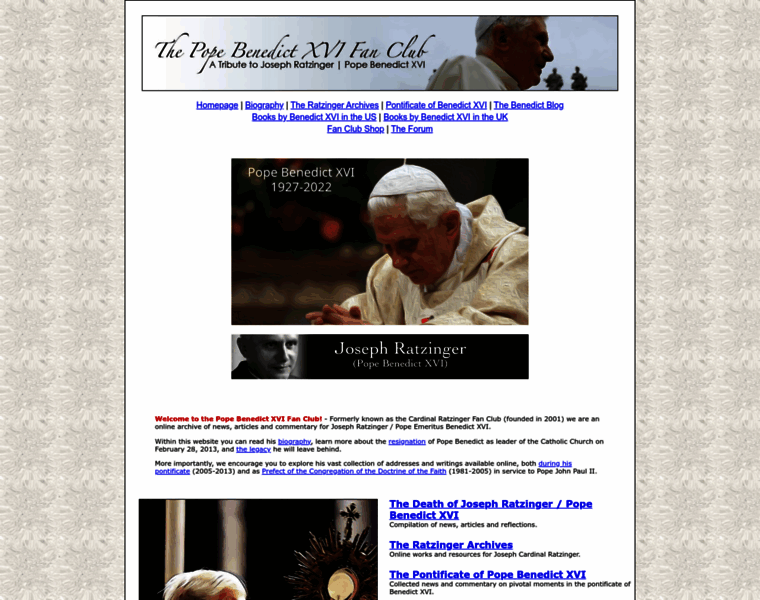 Ratzingerfanclub.com thumbnail