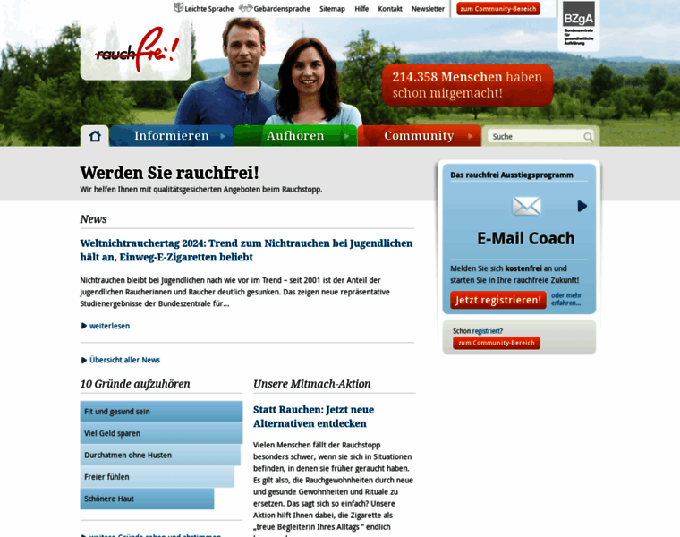 Rauchfrei-info.de thumbnail