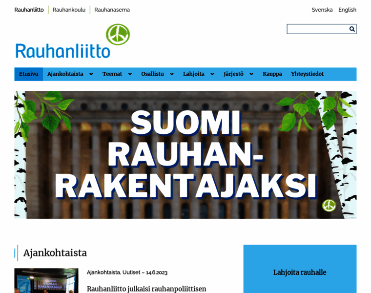 Rauhanliitto.fi thumbnail