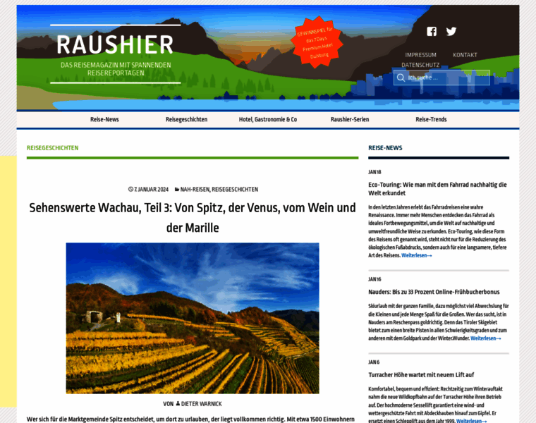 Raushier-reisemagazin.de thumbnail