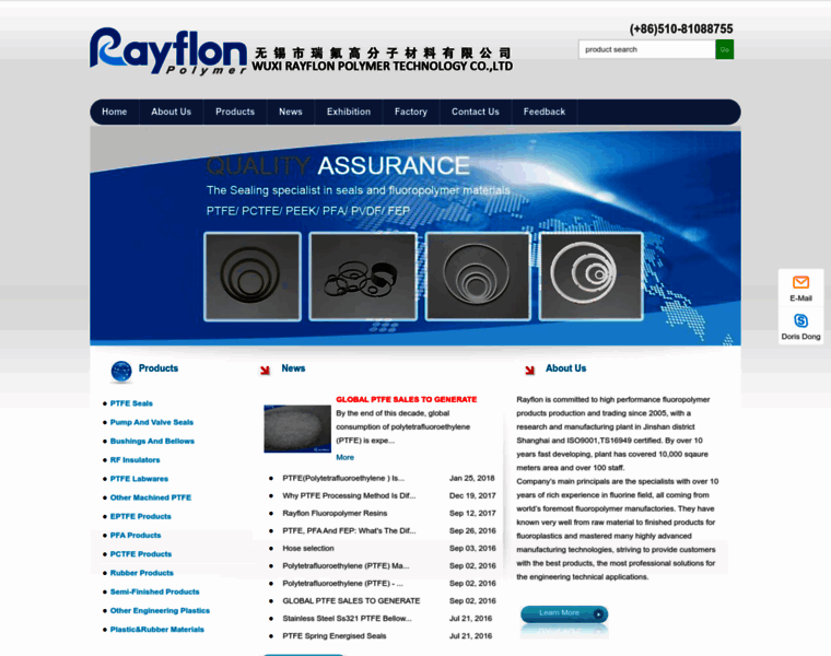 Rayflon-sealss.com thumbnail
