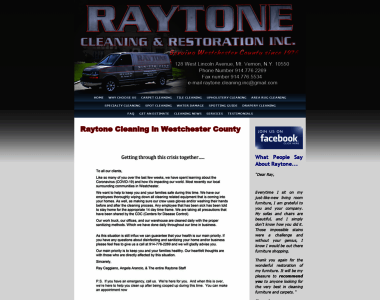 Raytonecleaning.com thumbnail