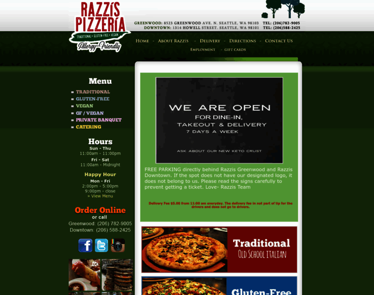 Razzispizza.com thumbnail