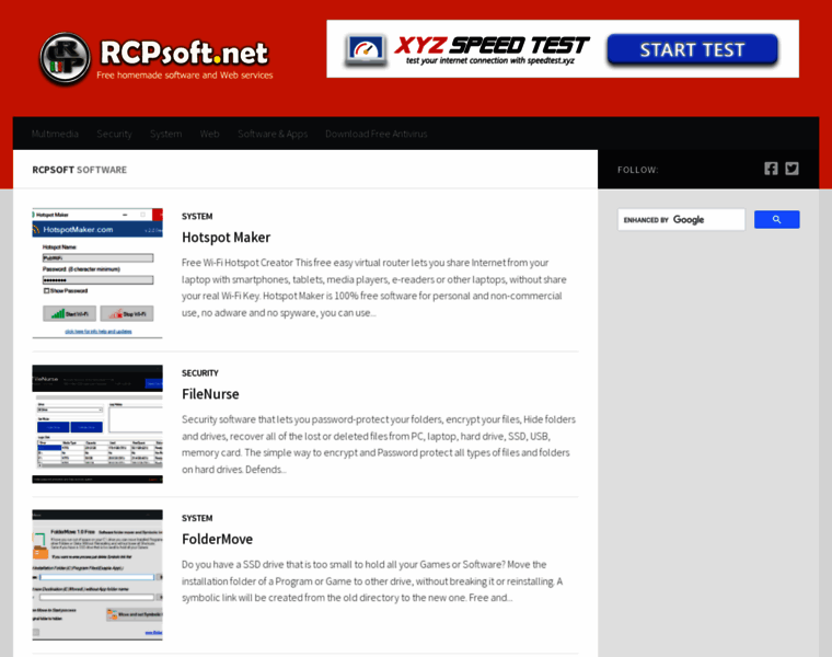 Rcpsoft.net thumbnail