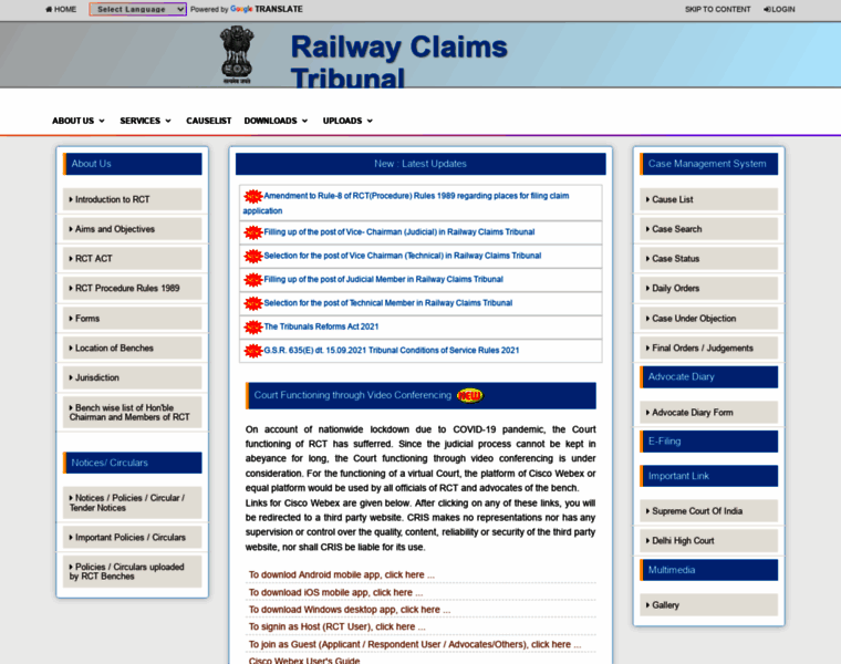 Rct.indianrail.gov.in thumbnail