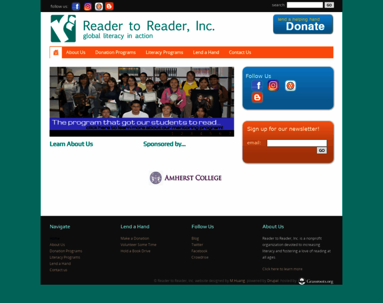 Readertoreader.org thumbnail