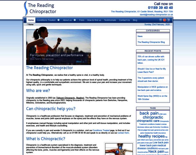 Reading-chiropractor.co.uk thumbnail