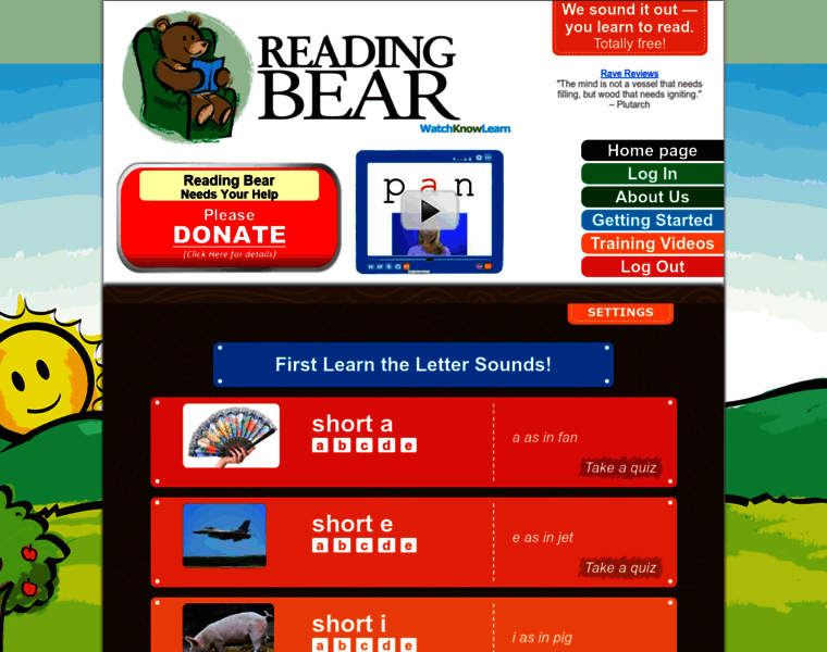 Readingbear.org thumbnail