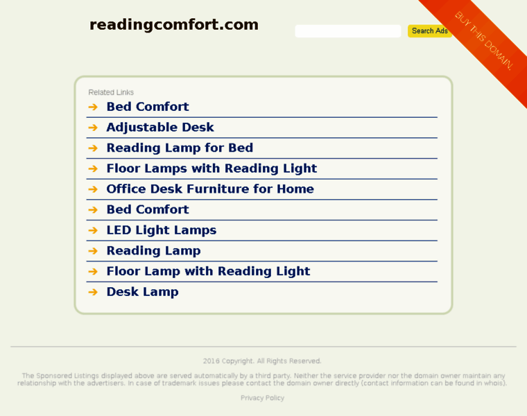 Readingcomfort.com thumbnail
