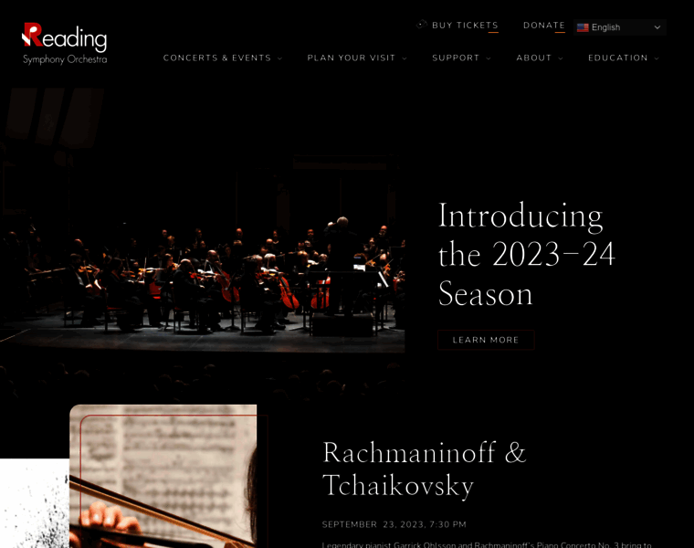 Readingsymphony.org thumbnail