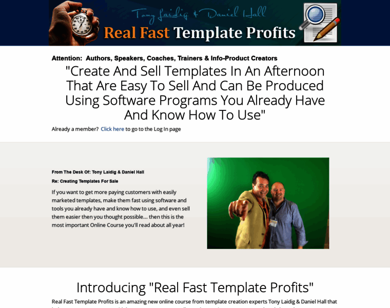 Realfasttemplateprofits.com thumbnail