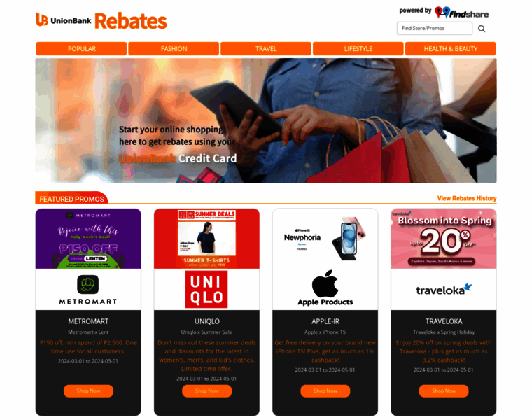 Rebates.unionbankph.com thumbnail