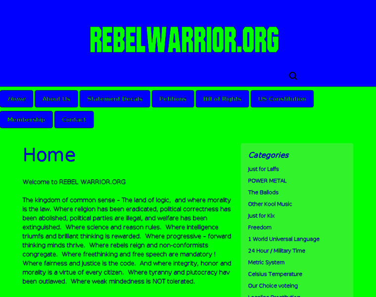 Rebelwarrior.org thumbnail