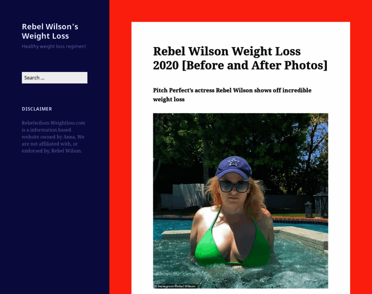 Rebelwilson-weightloss.com thumbnail