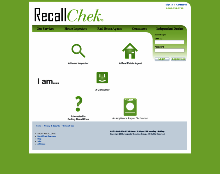Recallchek.com thumbnail