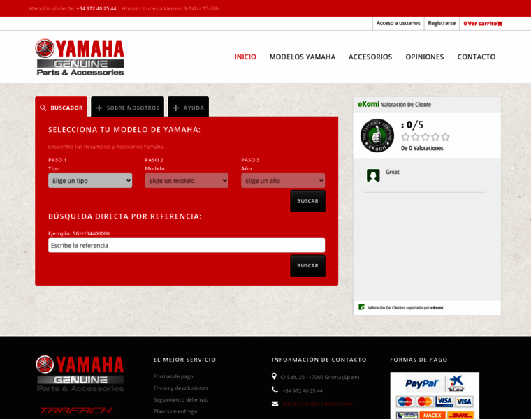 Recambios-yamaha.com thumbnail