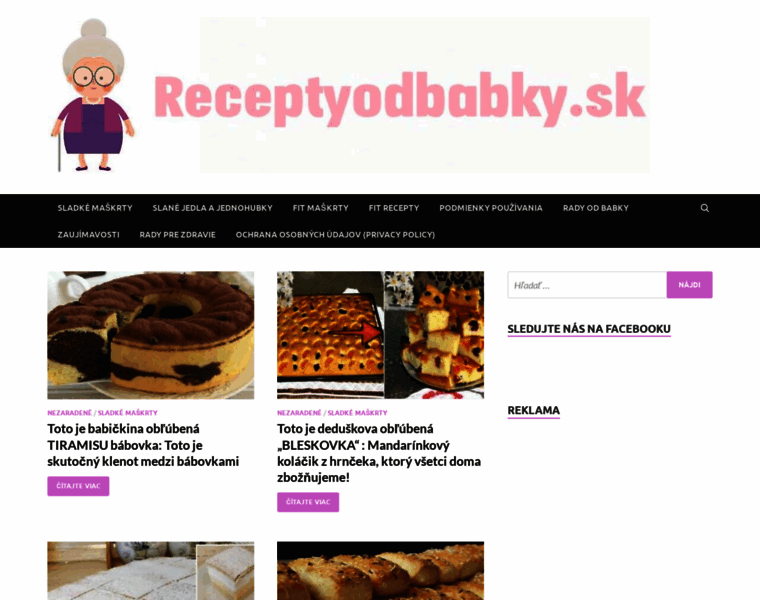 Receptyodbabky.sk thumbnail
