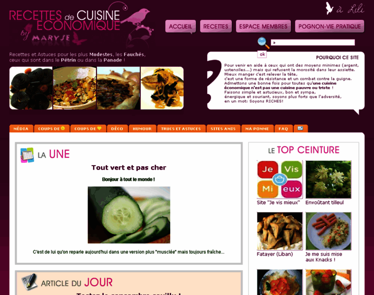 Recettes-cuisine-economique.com thumbnail