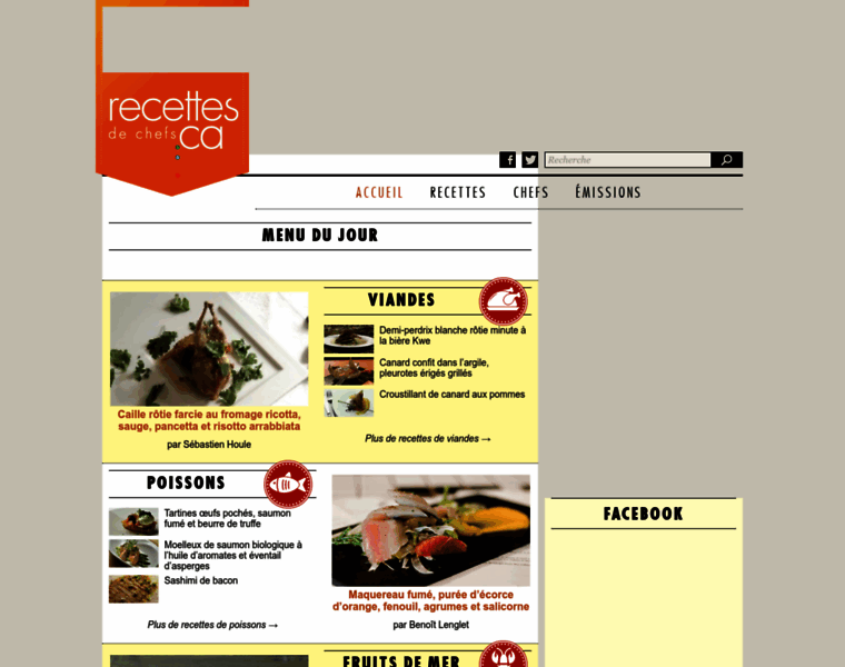Recettes-de-chefs.ca thumbnail