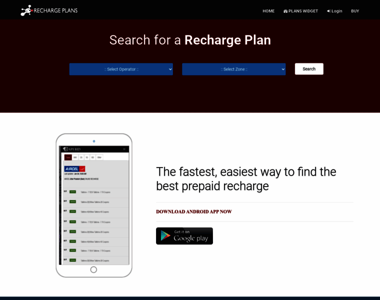 Rechargeplans.co.in thumbnail